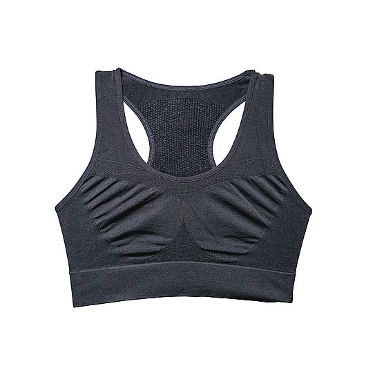 Top sportivo perfect wave nero pompea happy friday 