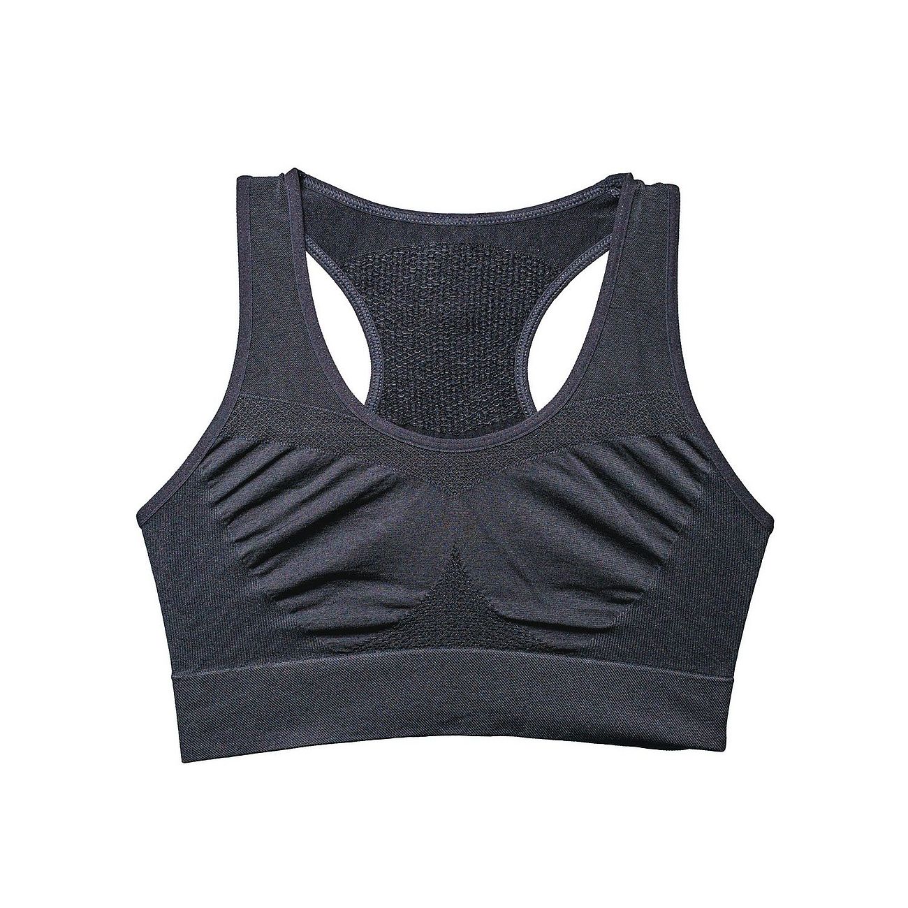 Top sportivo perfect wave nero pompea happy friday 