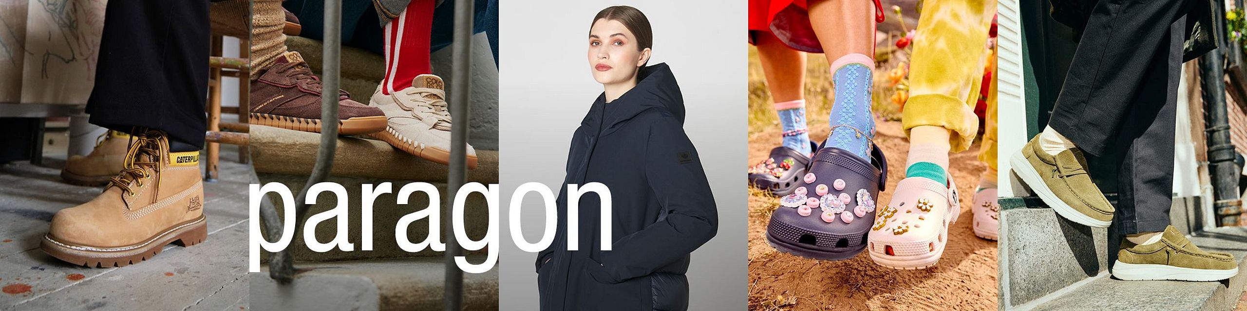 Paragon multibrand store Crocs, Canadian, Colors of California, Caterpillar