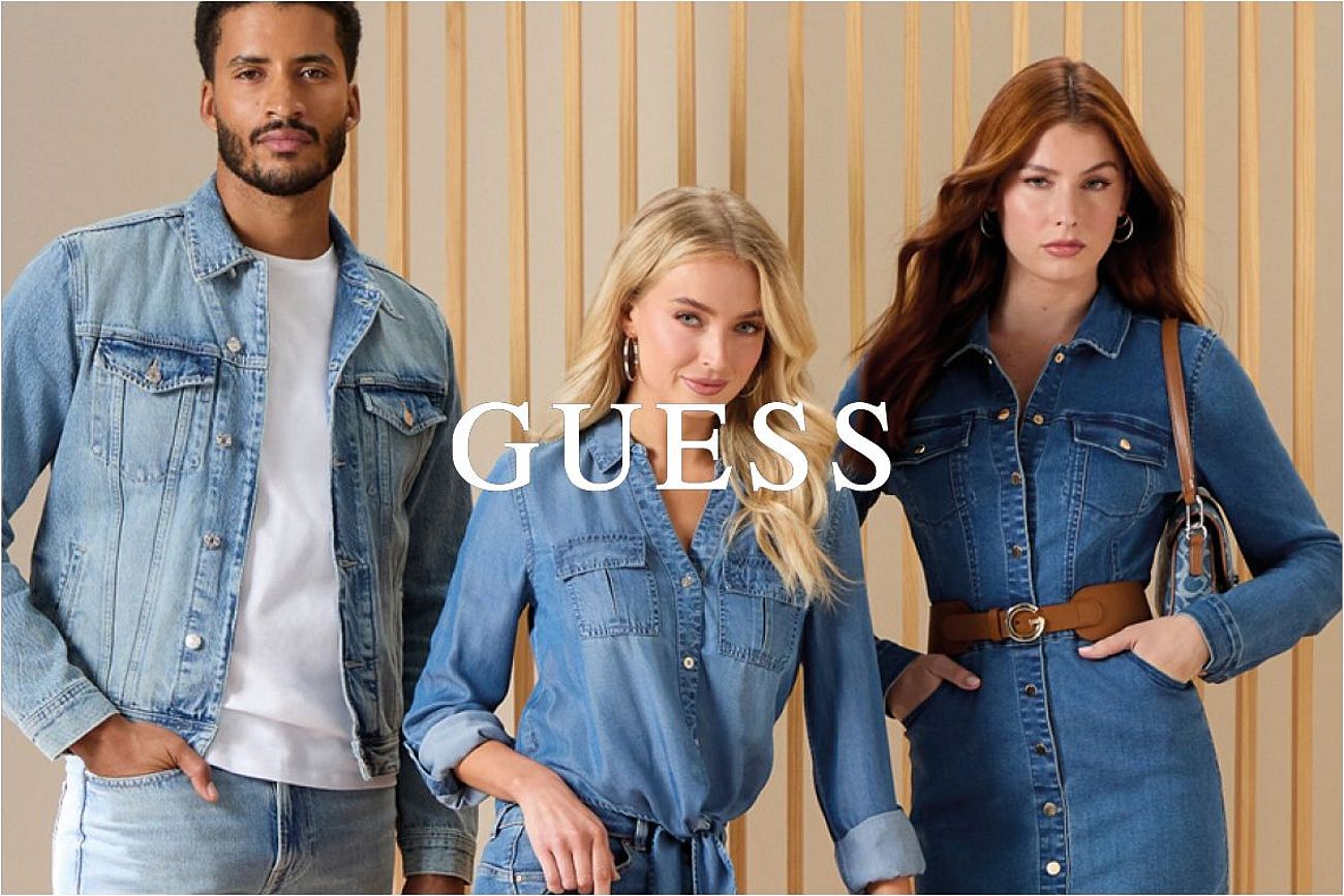 GUESS è uno dei marchi più riconosciuti a livello globale, con uno stile che affascina tutto il mondo per l’abbigliamento e gli accessori.