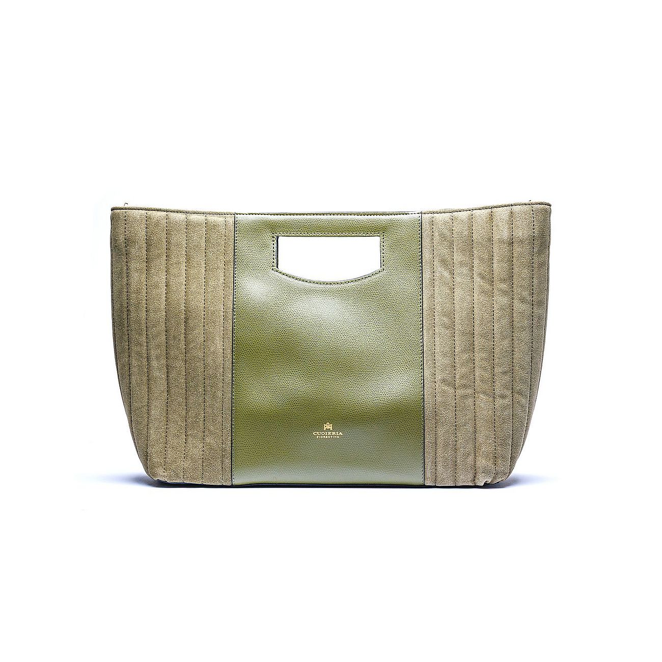 Borsa Jane Manico verde militare Cuoieria Fiorentina in offerta Black Friday