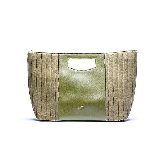 Borsa Jane Manico verde militare Cuoieria Fiorentina in offerta Black Friday