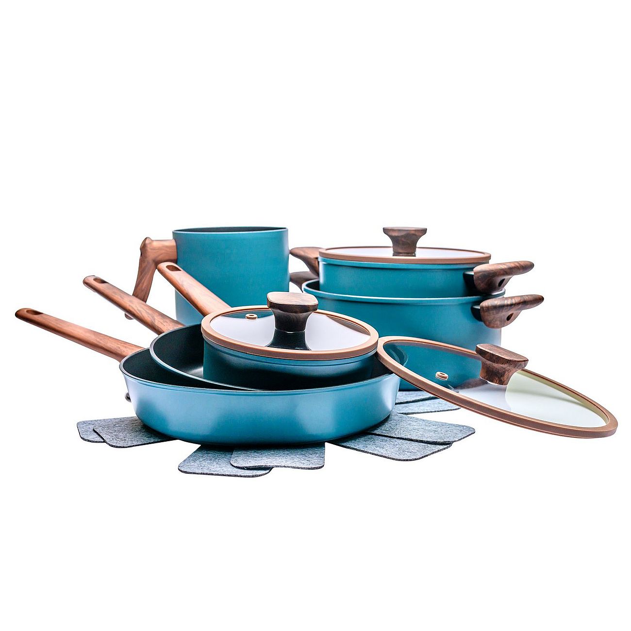 Batteria pentole 11 pezzi blue harmony Kasanova la casa sull'albero happy friday 