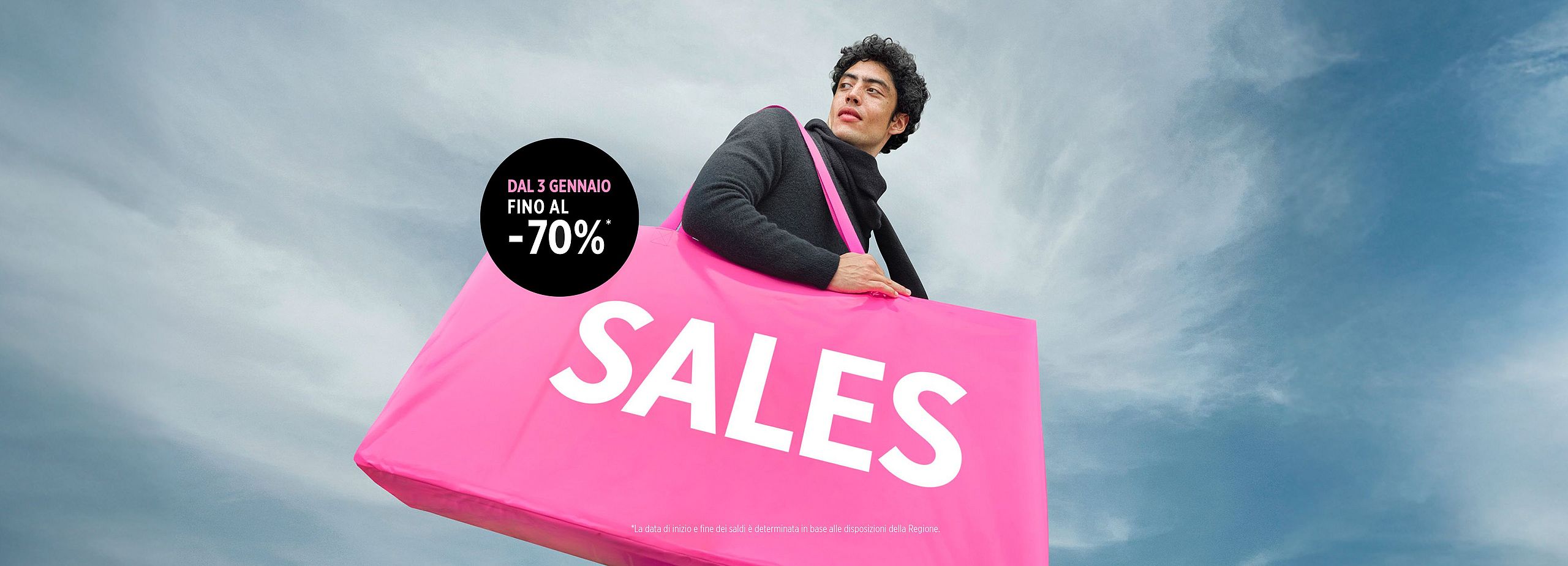 Fino al -70% sul prezzo outlet
