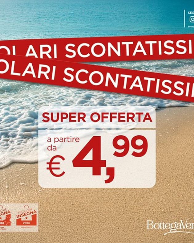 Promo Bottega Verde Creme Solari