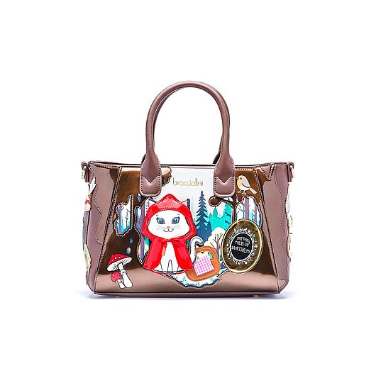 Baule con tracolla "Cappucetto Rosso" offerta Black Friday Graziella Braccialini a Valdichiana Deisgner Village 