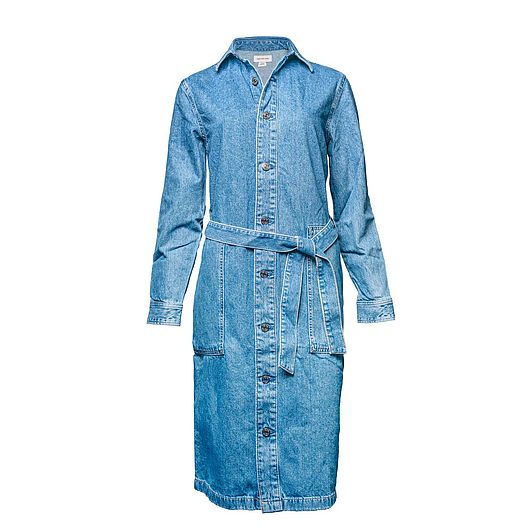 Abito Chemisier in denim a manica lunga donna calvin klein happy friday 