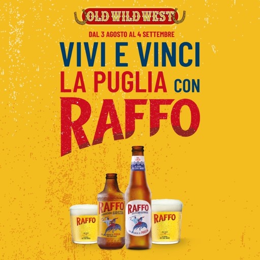 Promo Old Wild West birra Raffo