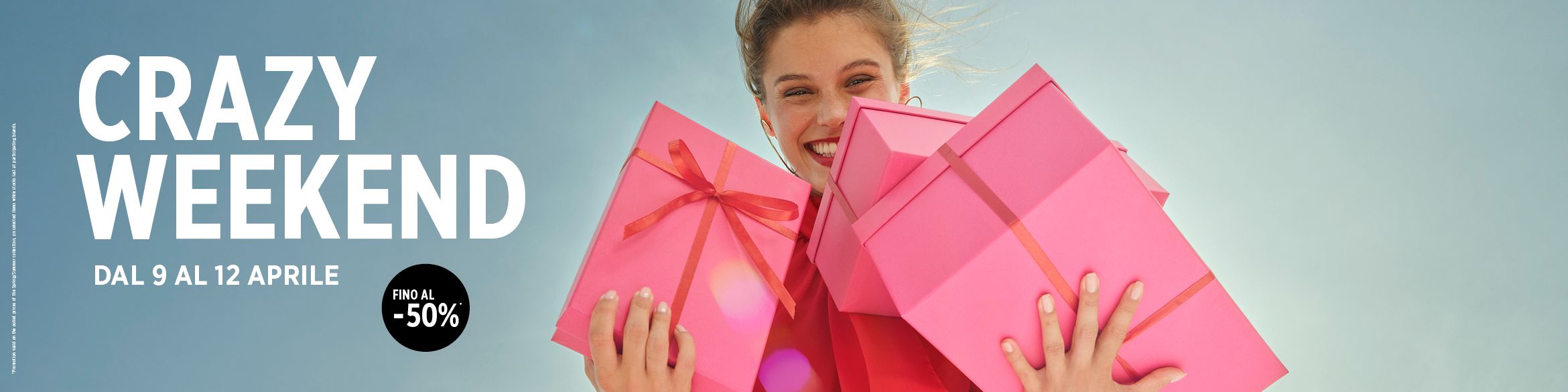 ti aspettano sconti fino al -50% sul prezzo outlet della collezione Primavera/Estate.